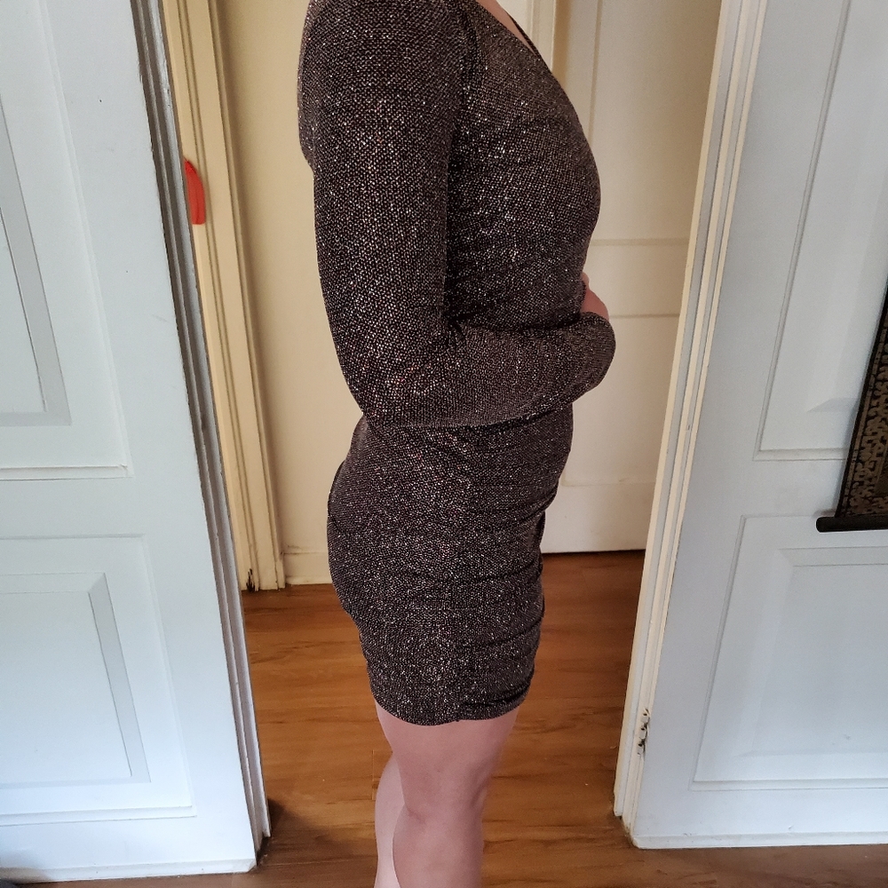 NWT Express Glitter Party Dress - Picture 3 of 9